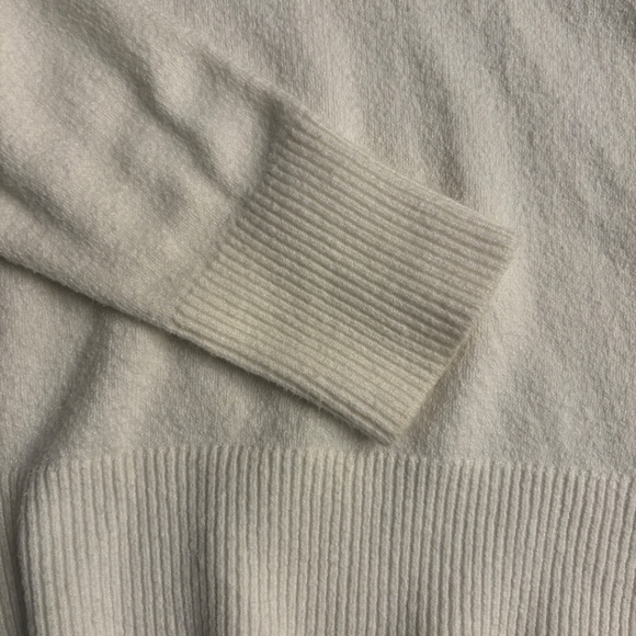 White Cowl Neck Sweater by Pale Sky, Medium - Picture 8 of 10